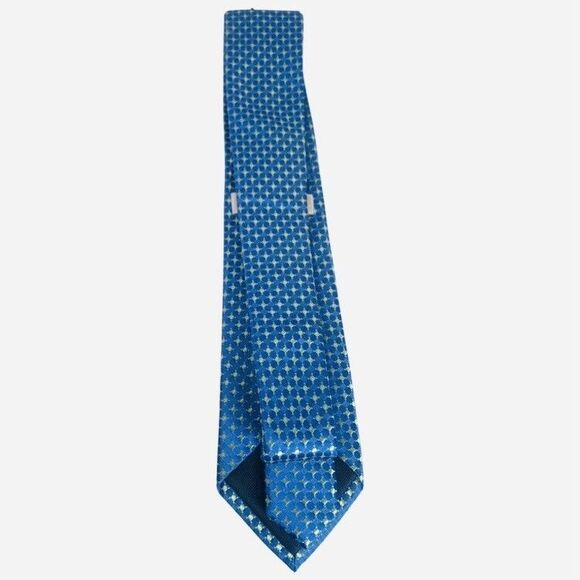 Michael Kors Blue Green Woven Silk Mens Neck Tie Classic Dress Business Design - Picture 5 of 9